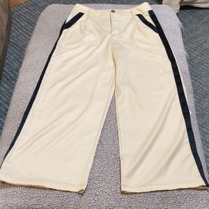 Stylish Cream Kids Bottoms with Black Accents